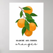 マルシェの補助果実のオレンジ ポスター (正面)