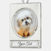 マルシシルバートーンクリスマスバナーオーナメント シルバープレートバナーオーナメント (左)