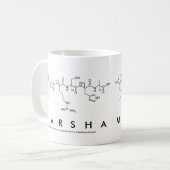 マルシャのペプチド名mug コーヒーマグカップ (正面左)