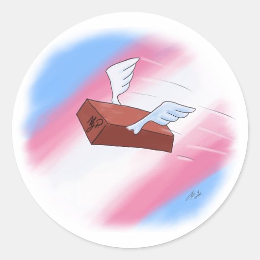 マルシャ・P・ジョンソンは彼女に敬意を表する ラウンドシール (正面)