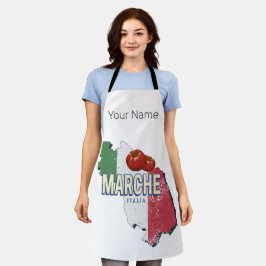 マルシュイタリアレトロ地域マップヴィンテージ土産 エプロン