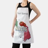 マルシュイタリアレトロ地域マップヴィンテージ土産 エプロン (インサイチュ)