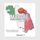 マルシュイタリアレトロ地域マップヴィンテージ土産 シール (シート)