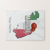 マルシュイタリアレトロ地域マップヴィンテージ土産 ジグソーパズル (横)