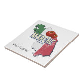 マルシュイタリアレトロ地域マップヴィンテージ土産 タイル (側面)