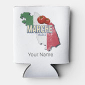 マルシュイタリアレトロ地域マップヴィンテージ土産 缶クーラー (正面)