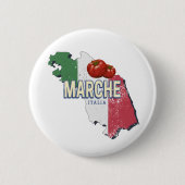 マルシュイタリアレトロ地域マップヴィンテージ土産 缶バッジ (正面)