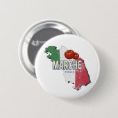 マルシュイタリアレトロ地域マップヴィンテージ土産 缶バッジ (正面&裏面)