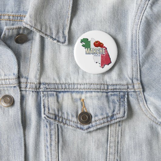 マルシュイタリアレトロ地域マップヴィンテージ土産 缶バッジ (インサイチュ)