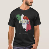 マルシュイタリアレトロ地域マップヴィンテージ土産 Tシャツ (正面)