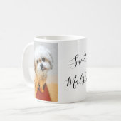マルシーの犬の文字入りマグカップ コーヒーマグカップ (正面左)