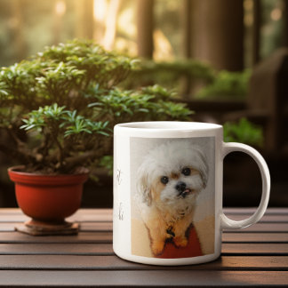 マルシーの犬の文字入りマグカップ コーヒーマグカップ