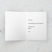 マルシー犬 寂しいよ 折りたたみグリーティングカード カード (内部)