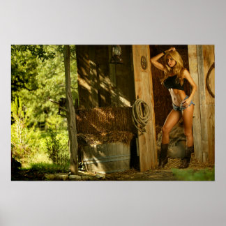 マルジア女性のカーボーイポスター！ ポスター