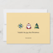 マルジパン折り紙クリスマス シーズンカード (正面)