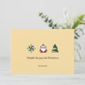 マルジパン折り紙クリスマス シーズンカード (スタンド正面)