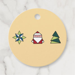 マルジパン折り紙クリスマス フェイバータグ