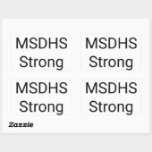 マルジョリー・ストーンマン・ダグラス高校ストロング 長方形シール (シート)