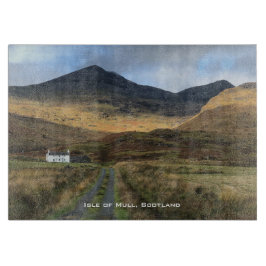 マルスコットランド島の農家と山 カッティングボード