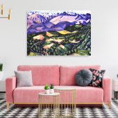 マルスデンハートリー – ヴェネツィア・パープル山脈 キャンバスプリント (インサイチュ (リビング))