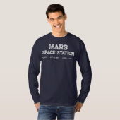 マルス宇宙ステーションレトロロゴ Tシャツ (正面フル)