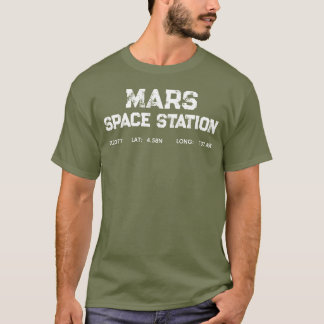 マルス宇宙ステーションレトロロゴTシャツ Tシャツ