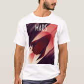 マルス・スターシップ アール・デコ スペースアート Tシャツ (正面)