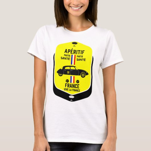 マルセイユのパスティス フランス Tシャツ (正面)