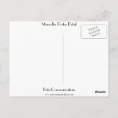 マルセイユのポスター ポストカード (裏面)