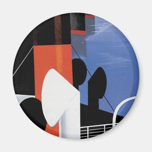 マルセイユのポスター マグネット (正面)