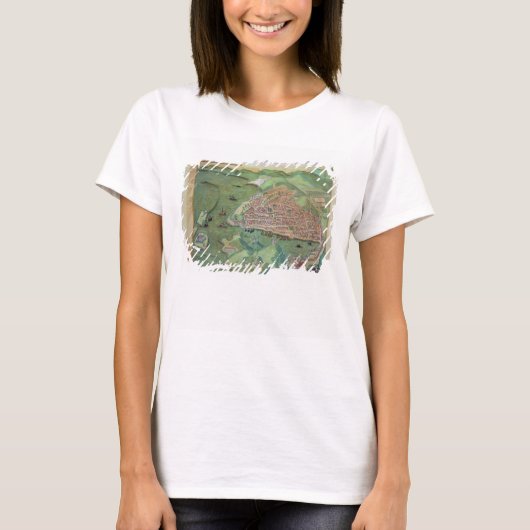 マルセイユの地図,「シビタスオルビス・テララム」から Tシャツ (正面)