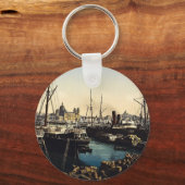 マルセイユの大聖堂とノートルダム寺院 キーホルダー (正面)