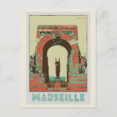 マルセイユザポルテドリエントイラストレーションフランス ポストカード (正面)