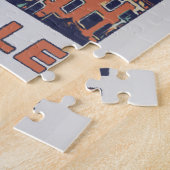 マルセイユシティビューイラストレーションフランス ジグソーパズル (側面)