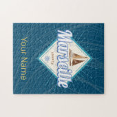 マルセイユシティフランスレトロ帆船ヴィンテージ ジグソーパズル (横)