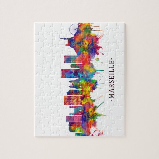 マルセイユフランスカイライン ジグソーパズル (縦)