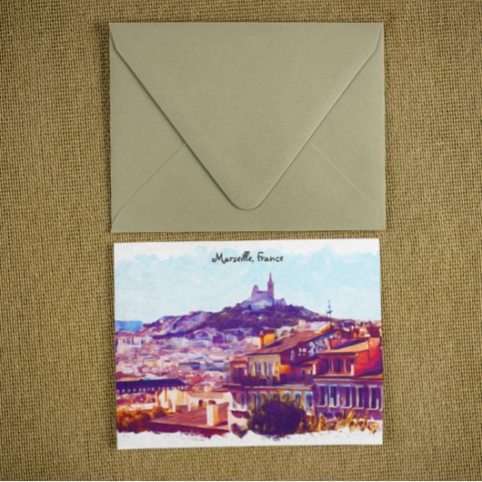 マルセイユフランスパノラマビュー ポストカード