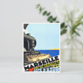 マルセイユフランスヴィンテージ旅行 ポストカード (スタンド正面)