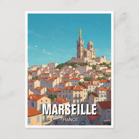 マルセイユフランス旅行 ポストカード (正面)
