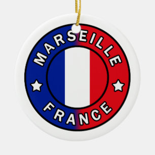 マルセイユフランス セラミックオーナメント