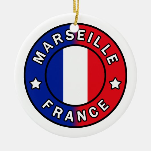 マルセイユフランス セラミックオーナメント (正面)