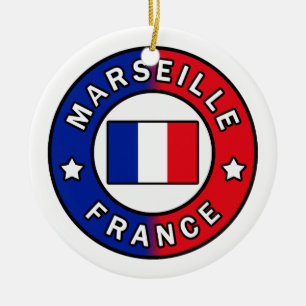 マルセイユフランス セラミックオーナメント