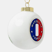 マルセイユフランス セラミックボールオーナメント (左)