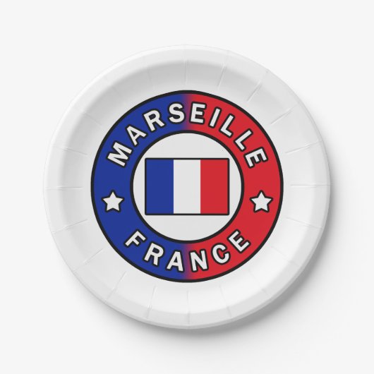 マルセイユフランス ペーパープレート (正面)