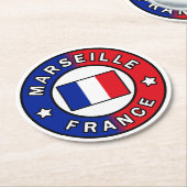 マルセイユフランス ラウンドペーパーコースター (アングル)