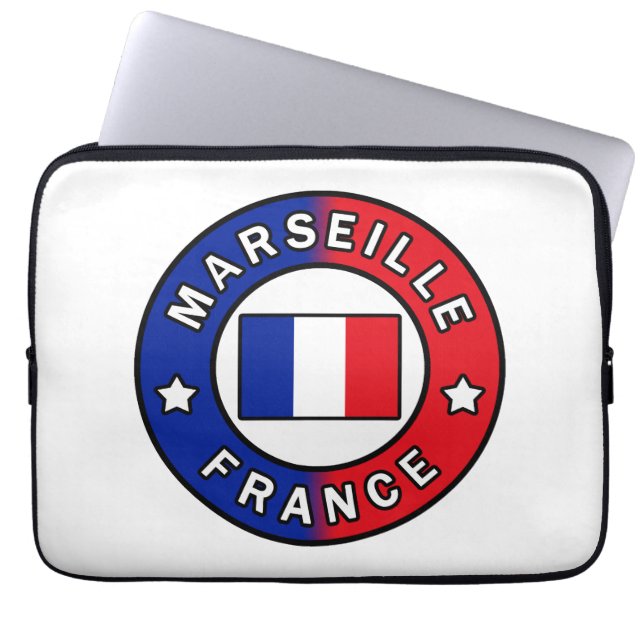 マルセイユフランス ラップトップスリーブ (正面)