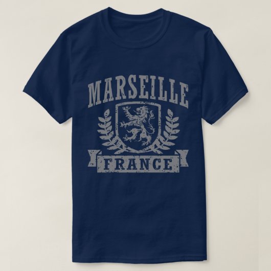 マルセイユフランス Tシャツ (デザイン正面)