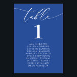 マルセイユブルーミニマリスト座席番号 テーブルナンバー<br><div class="desc">美エレガントしくモダン、ミニマルなテーブル番号カード。完全にカスタマイズ可能**ご注意：ご注文いただくには、テーブルの番号と名前を調整してください。次に、カートに番号をそれぞれ追加する。完了したらチェックアウト。</div>