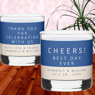 マルセイユブルー両面結婚披露宴 ウイスキーグラス