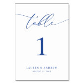 マルセイユブルー結婚ミニマル |イベントカスタム テーブルナンバー (裏面)
